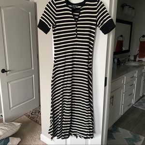 Black and white striped small Ralph Lauren dress